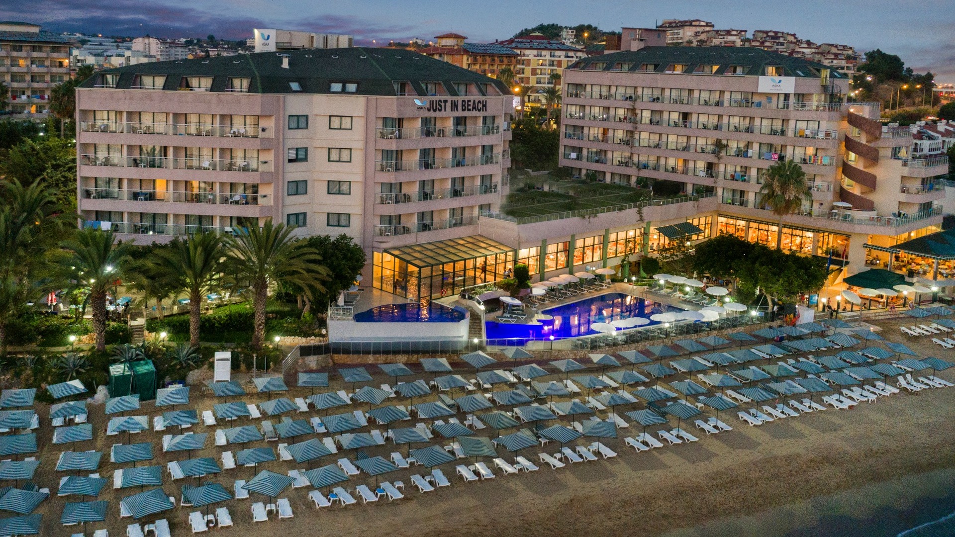 Aska just in beach 5 карта отеля